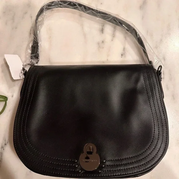 LONGCHAMP NWT Cavalcade Shoulder Bag, Large Size, Black Leather - Picture 7 of 8